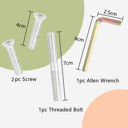Powerking Natural Sisal Replacement Scratching Post, 15.7'' 2 Pieces M8 Cat Scratch Post Refill Pole Parts for Refurbishment, Include Screws (White)3