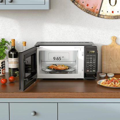 0.7 Cu Ft 700W Compact Microwave Oven, Countertop with LED Display & 6 Quick-Set Menus6