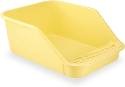 Spacetime Large Cat Litter Box with High Sides,Cat Boxes for Indoor Cats,Cat Litter Pan for Kitty,Litter Box with Low Entry,Easy to Clean,Anti-Splashing(Grey)12