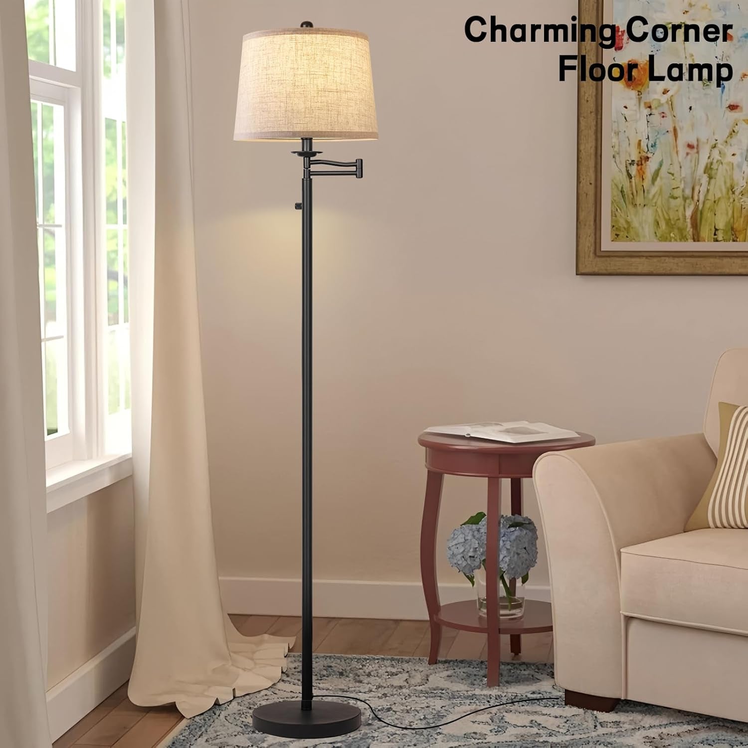 dimmer-led-floor-lamp-tall-standing-lamp-with-swing-arm-black-lamp-with-dimmer-led-bulb-elegant-floor-lamp-for-living-rooms-bedroom-black