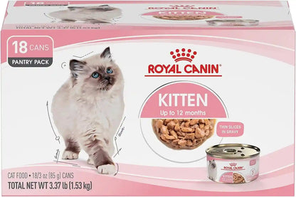 ROYAL CANIN Feline Health Nutrition Kitten Thin Slices in Gravy Cat Food, 3 Oz (Pack of 12) | for Growing Kittens, Tender Thin Slices, Savory Gravy Formula, Twelve Individual 3 Oz Cans10