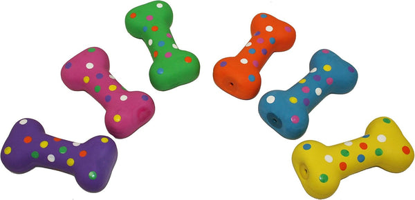 Multipet Polka Dot Globken Chicken Latex Dog Toy - Squeaky Toy for All Dogs - Easy-To-Clean Squeaky Toys - Latex Dog Toys for Playing (1 Count, 11.5”, Random Color Surprise)13