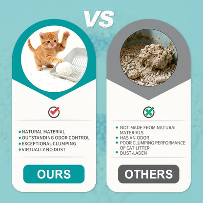 Tapioca Cat Litter, Cassava Cat Litter Odor Control Dust-Free Clumping Litter5