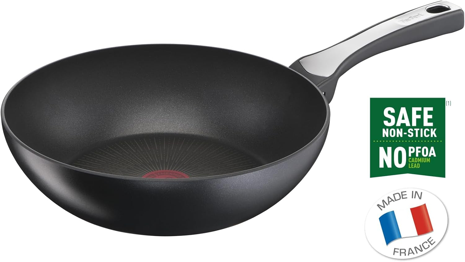 tefal-unlimited-on-premium-cookware-28-cm-wok-pan-uks-longest-lasting-non-stick-frying-pan-heat-indicator-induction-hob-compatible-dishwasher-safe-aluminium-black-g25919az