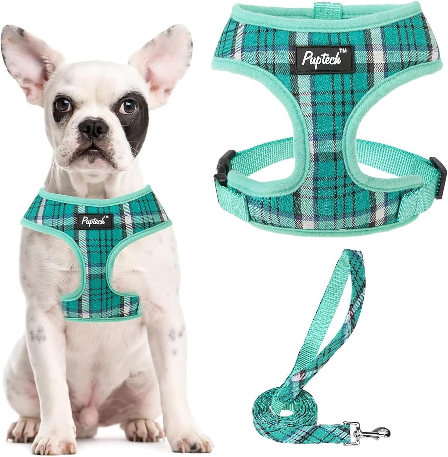 pupteck-soft-mesh-dog-harness-small-sized-and-leash-set-pet-puppy-cat-comfort-padded-vest-no-pull-harnesses-beige-s