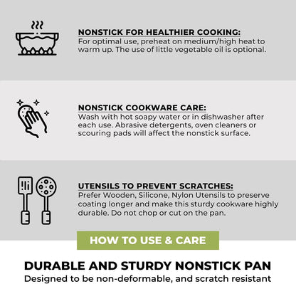 COOKWARE Life Ceramic Nonstick Wok | 11 Inches 6.6 Quarts Cast Aluminum | 11In 6.6Qt Cast Aluminum Stir-Frypan | 3Layer Ceramic Nonstick Asian Frypan | PFOA Free | Soft-Touch Handle | All Cooktop8