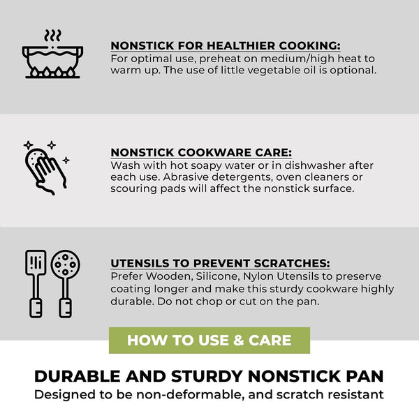 COOKWARE Life Ceramic Nonstick Wok | 11 Inches 6.6 Quarts Cast Aluminum | 11In 6.6Qt Cast Aluminum Stir-Frypan | 3Layer Ceramic Nonstick Asian Frypan | PFOA Free | Soft-Touch Handle | All Cooktop8