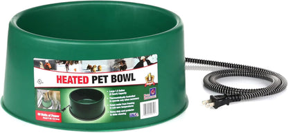 Farm Innovators Heated Pet Water Bowl, 60W Heated Water Dish - 1.5 Gallon Plastic Watering Station with Anti-Chew Cord Protector for Dogs & Cats6