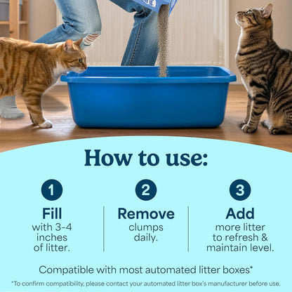 Fresh Step Clean Paws Multi Cat Clumping Litter with Febreze Freshness, Ammonia Block Technology, Low Tracking, 22 Lb. Box5