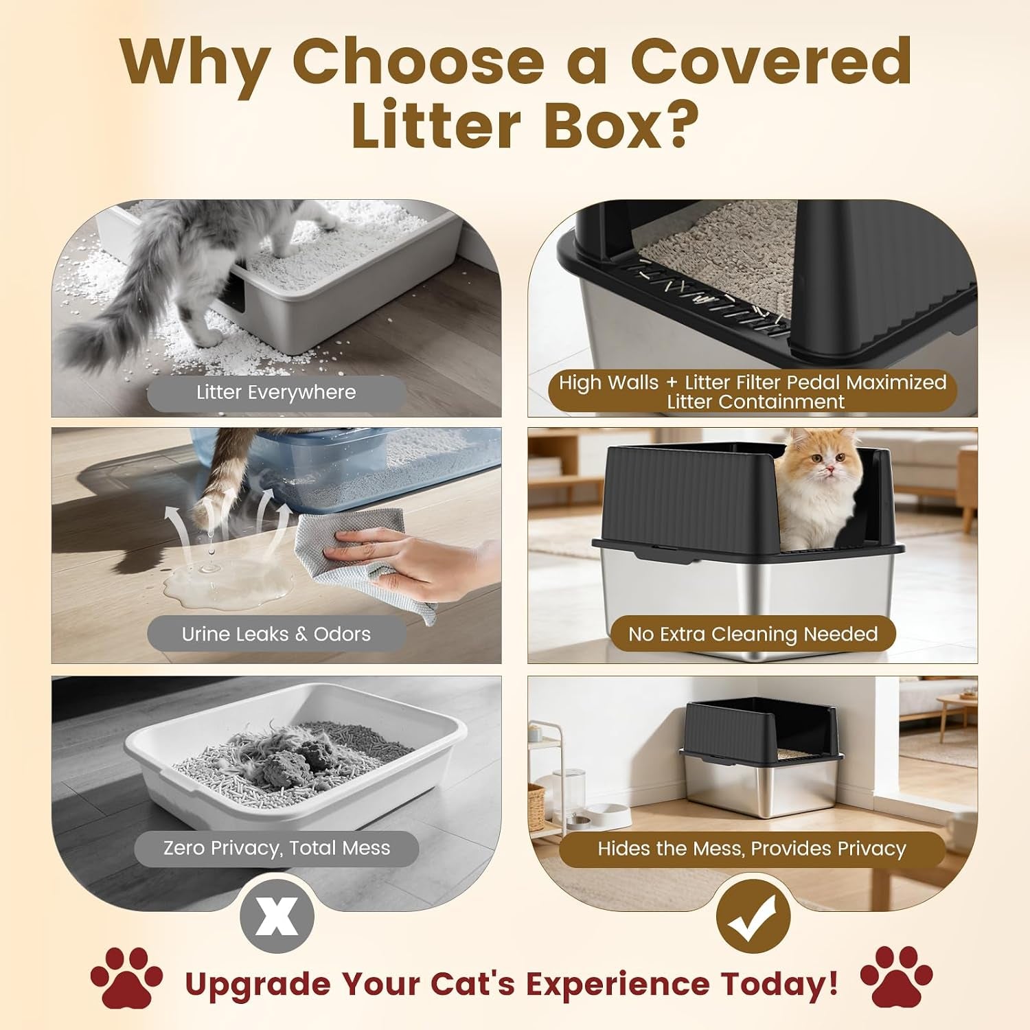stainless-steel-cat-litter-box-11-8-high-sides-for-litter-scatter-urine-spray-control-easy-to-clean-non-stick-litter-pan-low-entry-for-kittens-small-cats-compact-space-saving-design