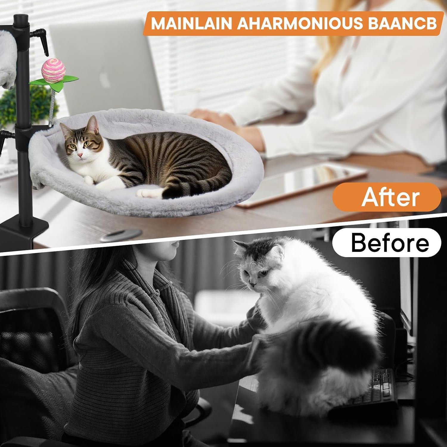 double-cat-desk-bed-360-rotating-adjustable-desk-mount-with-soft-faux-fur-breathable-mesh-accessories-ergonomic-cat-perch-for-remote-workers-gamers-and-office-staff-supports-up-to-44-lbs