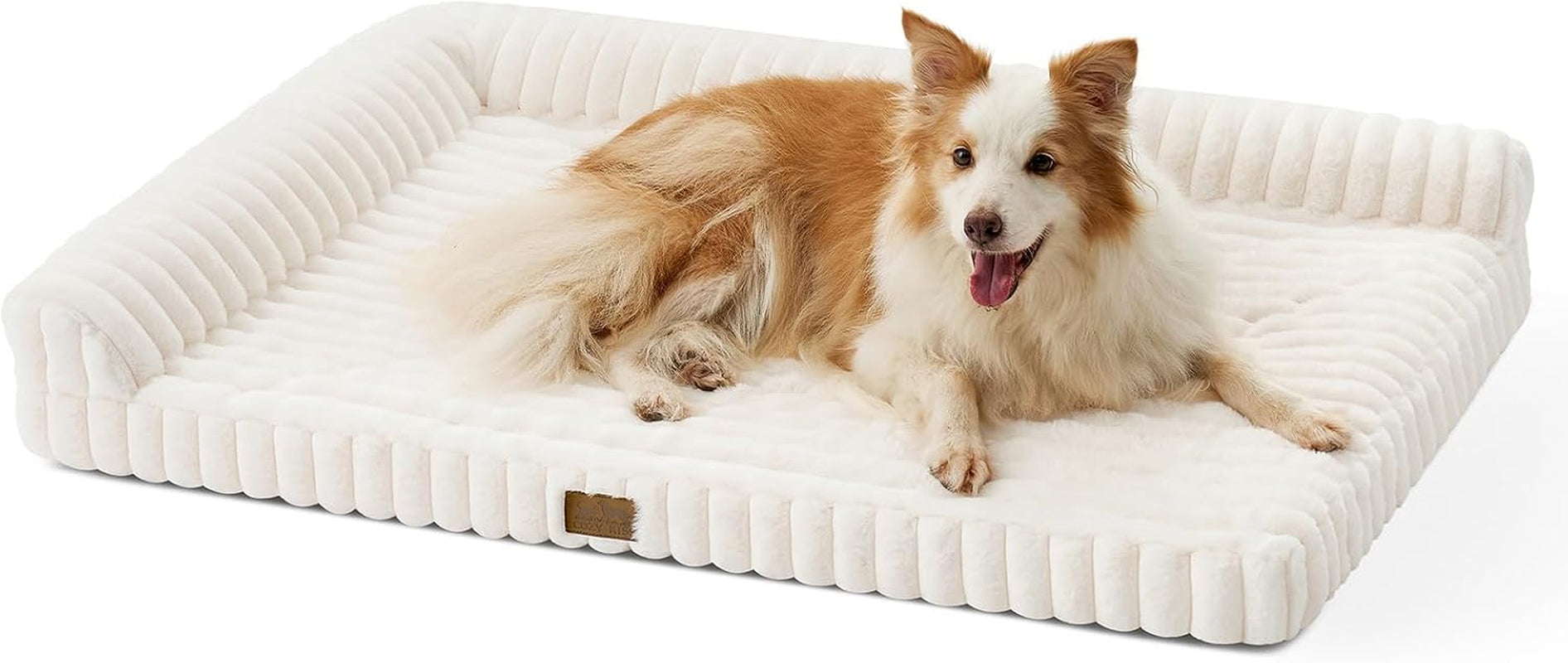 cozy-kiss-ultra-soft-faux-rabbit-fur-dog-bed-for-medium-dogs-36x27-orthopedic-foam-couch-removable-washable-cover-waterproof-lining-cream