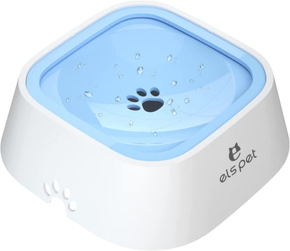 ELS PET Grey 70Oz 2L No Spill Dog Cat Bowl Carbon Filter Water Dispenser | 70Oz 2L, Floating Disk Slow Drink, Activated Carbon Filter, Dual Spill Proof, anti Slip, Dishwasher Safe, Medium Large Dogs8