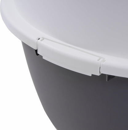 IRIS USA Xx-Large Top Entry Cat Litter Box, Dog Proof, Gray/White | Extra Large, Heavy Duty Plastic, Big Cats, Secure 4-Buckle Lock, Tracking Control Lid, Quick Cleanup7