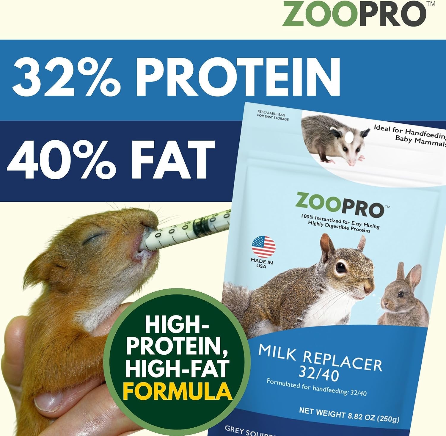 milk-replacer-healthy-powdered-formula-ideal-for-baby-squirrels-rabbits-opossums-raccoons-100-instantized-for-mixing-digestible-proteins-8-8oz-specialty-milk-replacer-8-8-oz