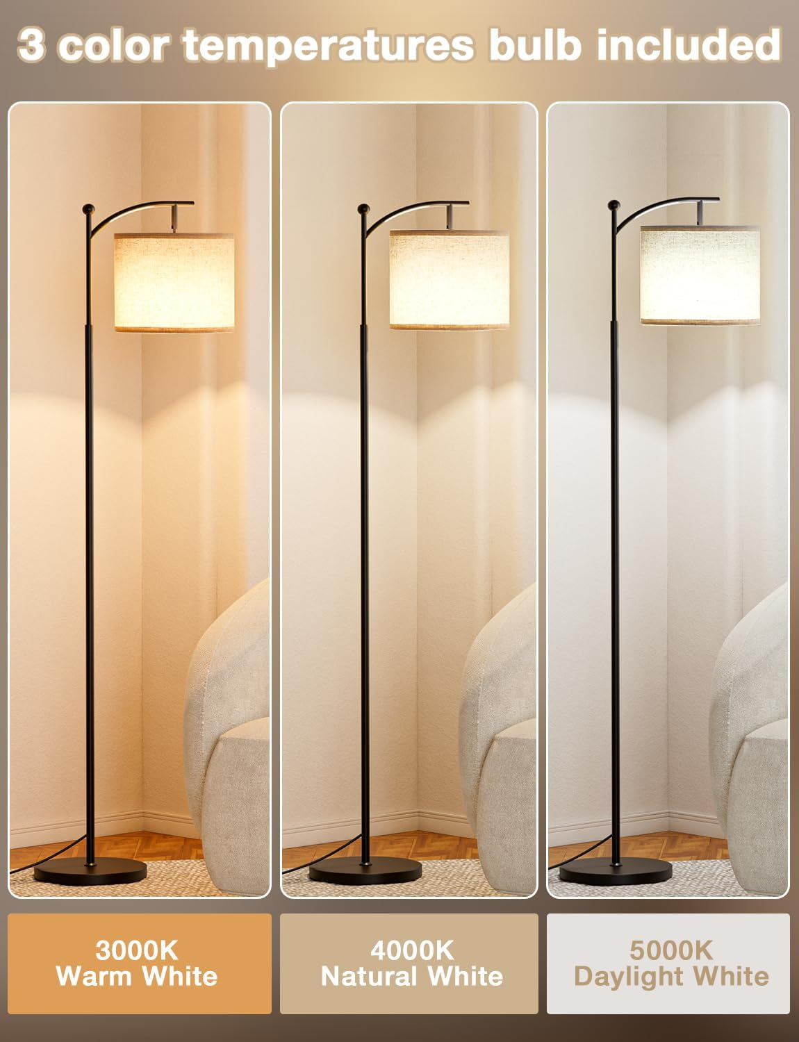 60-modern-floor-lamp-with-beige-shade-9w-led-bulb-3-color-temperatures-bulb-adjustable-linen-shade-standing-lamps-for-living-room-bedroom-office-classroom-dorm-black-pole