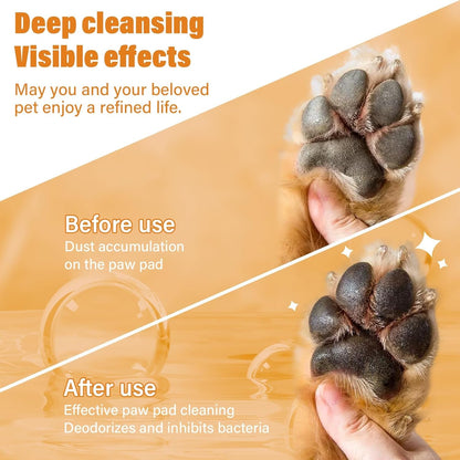 Paw Cleaner for Dogs and Cats,Magic Foam - Clean Paws No-Rinse Foaming Cleanser-Dry Shampoo, Foot Cleaner Brush - with Rose Extract, Odor Control Wash - Good for Puppy4