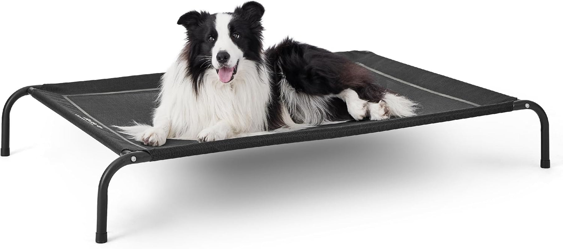 bedsure-outdoor-elevated-cooling-dog-bed-large-sized-dog-49in-grey-portable-raised-camping-pet-cot-hammock-breathable-teslin-mesh-weather-resistant-for-large-pets-up-to-85-lbs-easy-to-assemble