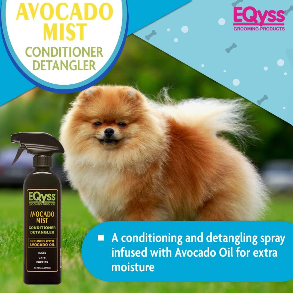 eqyss-avocado-mist-pet-spray-conditioner-shines-conditions-and-reduces-shedding-weightless-leave-in-spray-for-dogs-cats-puppies-oil-and-silicone-free-ph-balanced-usa-made