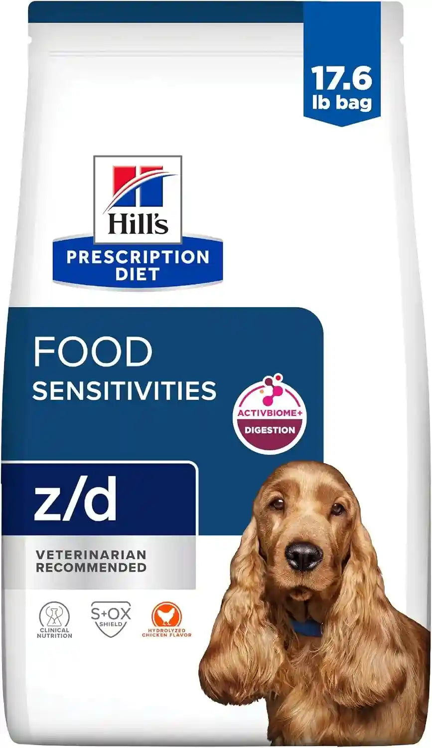 hills-prescription-diet-z-d-skin-food-sensitivities-dry-dog-food-1-veterinarian-recommended-hydrolyzed-chicken-recipe-25-lb-bag