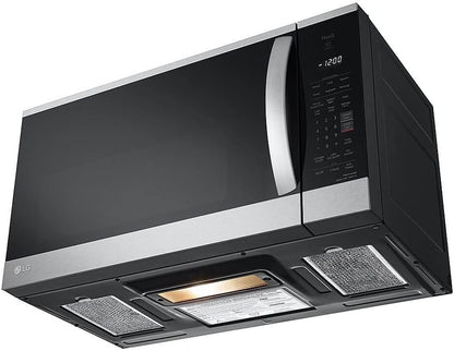 1.8 Cu. Ft. 30 In. W Smart over the Range Microwave Oven with Easyclean in Printproof Stainless Steel 1000-Watt7