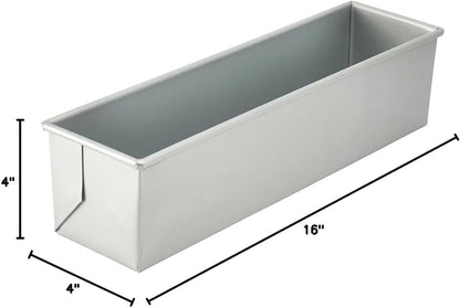 2 Lb Pullman Pan, Square Aluminized Steel Sheet Pan | Heat Distribution, Great for Cooking, Food Preparation and Restaurant Kitchens2