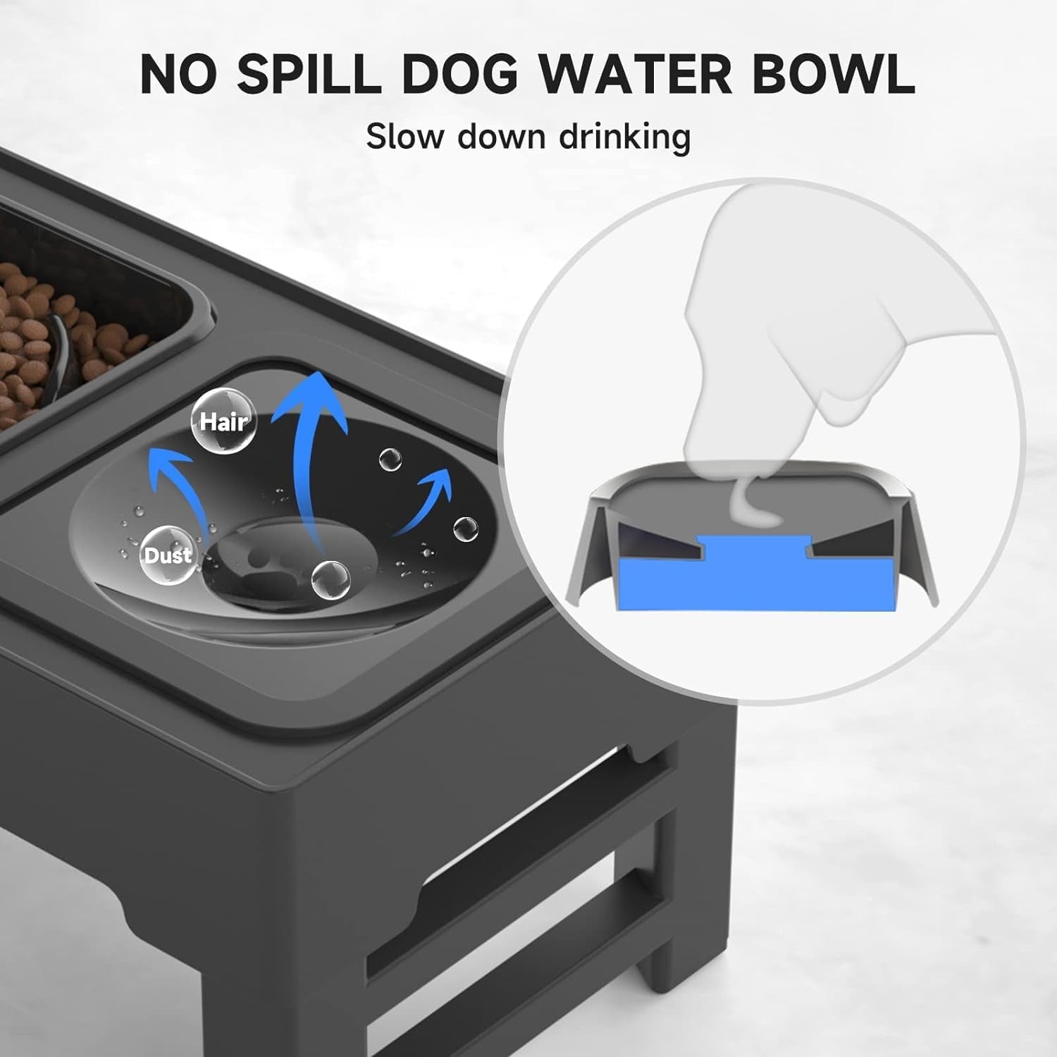 els-pet-adjustable-elevated-dog-bowls-no-spill-water-bowl-and-slow-feeder-adjustable-height-3-to-11-inch-small-medium-large-dog-slow-feeder-insert-no-spill-water-bowl-anti-slip-feet-removable