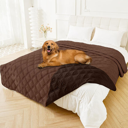 Smiry Waterproof Dog Bed Cover Blanket, Reversible Pet Blanket | Soft Reversible, Washable Leakproof Cats Dogs Couch Cover for Sofa, Couch, Furniture (30X70 Inch)85