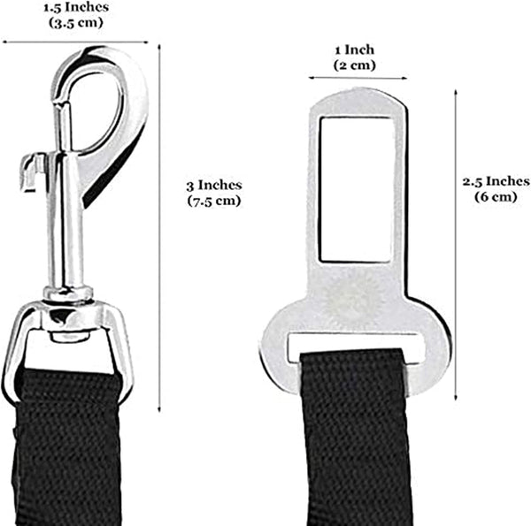 Sungrow Dog Seat Belt for Car, Adjustable Nylon Pet Seatbelt, Supports All Cars, Dog Car Leash Seat Belt, Seatbelt for Dogs, Cats & Ferrets Travel Harness7