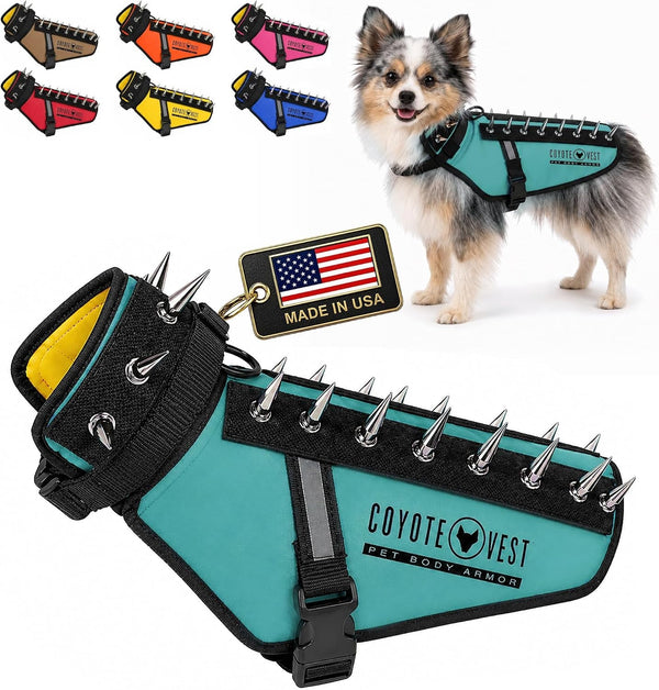 Coyotevest Dog Harness, Stab-Resistant Coyote Vest, Small, Neon Pink | Reflective Stab-Resistant Vest Helps Protect Small Dogs from Coyotes, Aggressive Dogs and Birds of Prey, Made in the USA41