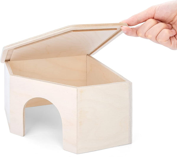 Niteangel Birch Chamber-Maze Hamster Hideout - Small Pets Woodland House Habitats Decor for Hamster Mice Gerbils Mouse6