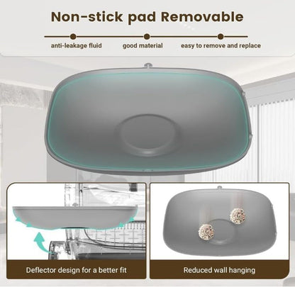 Silicone Litter Pad Accessory anti Bite Leakproof anti Scratch Replacement Easy to Clean for Automatic Cat Parts 19.49X15.75X0.39Inch4