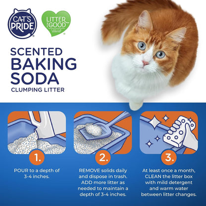 Cat'S Pride Lightweight Clumping Litter: Baking Soda - Powerful Odor Control - Scented, 10 Pounds5