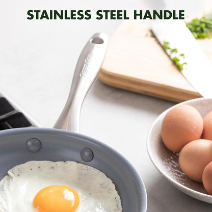 Lima Hard Anodized 8" Frying Pan Skillet Nonstick, Ceramic Nonstick, Pfas-Free Nontoxic Pots and Pans, Oven & Broiler Safe, Stainless Steel Handle, Cookware for Eggs & Omelet, Gray4
