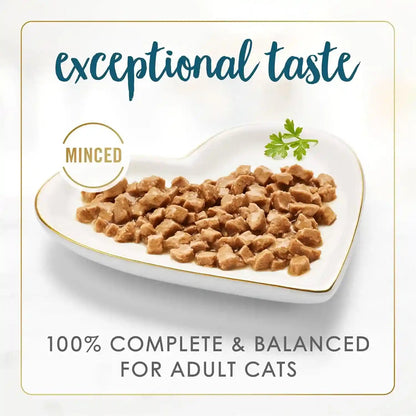 Purina Fancy Feast Senior Wet Cat Food 7 Years plus Tuna Feast in Gravy Minced - (Pack of 24) 3 Oz. Cans3
