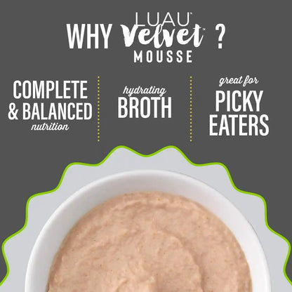 Tiki Cat Velvet Mousse, Protein Blend in Broth Variety Pack, Complete Nutrition for Balanced Diet, Wet Cat Food for All Life Stages, 2.8 Oz. Pouch (Pack of 12)7