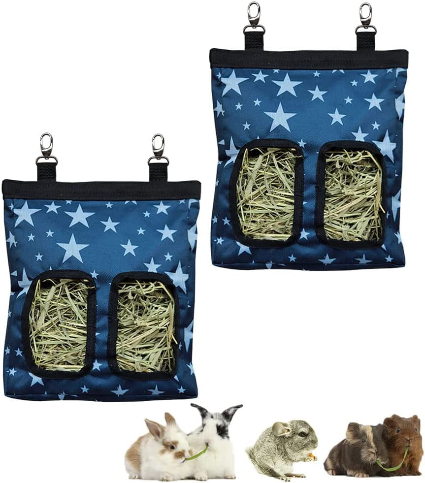 rioussi-guinea-pig-hay-feeder-hanging-rabbit-hay-feeder-bag-blueflower-upgraded-double-layer-fabric-bite-resistant-cleaner-hay-less-mess-small-animal-hay-holder-for-bunnies-chinchillas