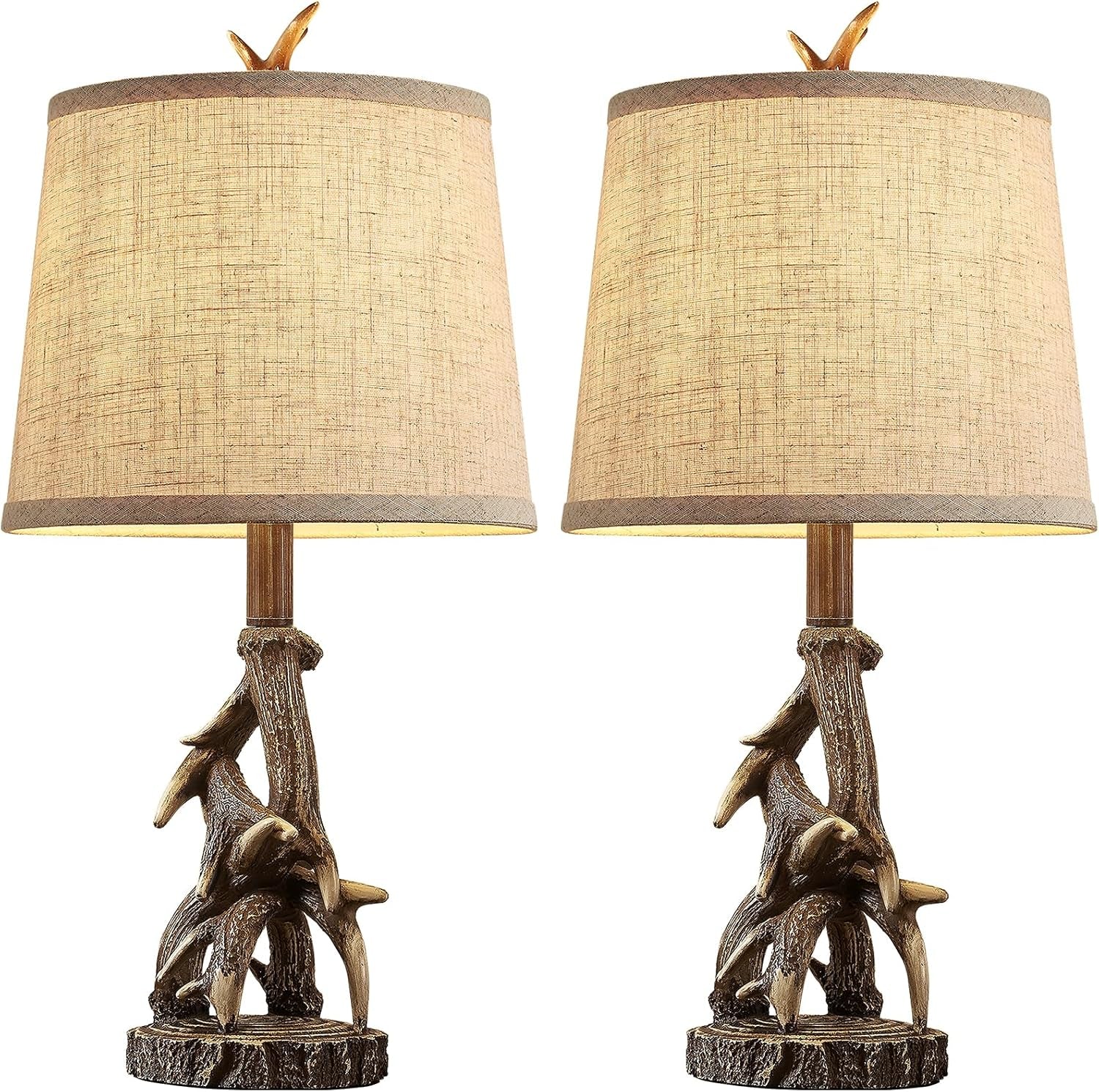 23-rustic-farmhouse-table-lamps-set-of-2-deer-antler-lamps-for-bedroom-nightstand-lamp-western-cabin-side-lamp-for-living-room-end-table-study-room-desk-brown