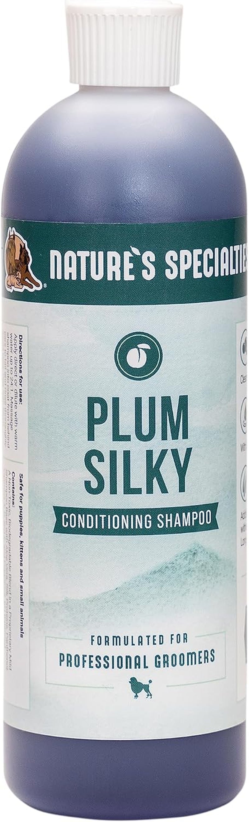 natures-specialties-plum-silky-ultra-concentrated-dog-shampoo-conditioner-makes-up-to-3-gallons-natural-choice-for-professional-pet-groomers-silk-proteins-made-in-usa-16oz