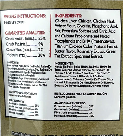 Marshall Bandits Premium Ferret Treats – Peanut Butter Flavor – 3 Oz – Soft, Chewy Snacks for Training, Bonding & Daily Treating2