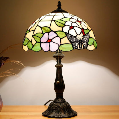 Table Lamp Base Replacement Only (A (W 6 H 18 Inch)) | Fit for 8, 10, 12 Inch Tiffany Style Stained Glass Lampshade, Dark Bronze Finish,Resin, Push Switch on Cord7