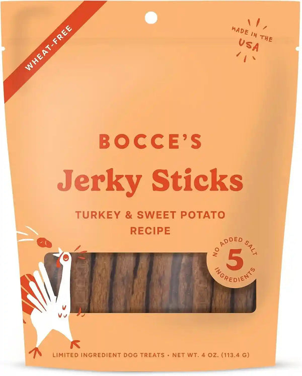 Bocce'S Bakery Turkey & Sweet Potato Flavor Jerky Stick Dog Treats, 4 Oz | High-Protein, Wheat-Free, Limited-Ingredient Treats with No Added Salt or Sugar - Baked in the USA9