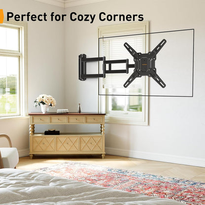 Long Arm TV Wall Mount for 32-65″ Tvs, 37.4” Long Extension | Max VESA 400X400Mm, Corner TV Mount with Articulating Arms, Full Motion Wall Bracket with Swivel and Tilt, Holds to 110 Lbs7
