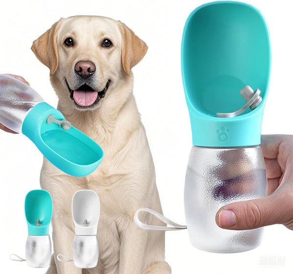 Kalimdor Dog Water Bottle,Leak Proof Portable Puppy Water Dispenser with Drinking Feeder, Dog Walking Accessories for Pets Outdoor Walking, Hiking, Travel, Food Grade Plastic1