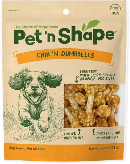 Pet 'N Shape Chik 'N Rice Dumbbells - Natural Dog Treats, Chicken, 1 Pound12