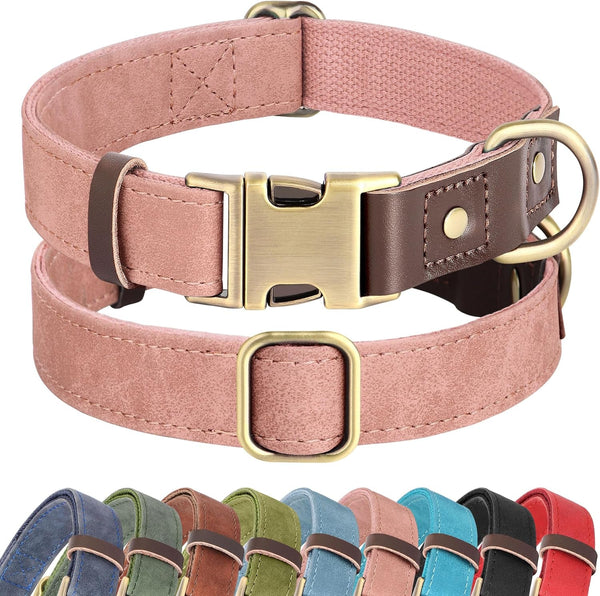 Didog PU Leather Dog Collar for Small Dogs Puppy, Soft Lining, Green S | All-Day Comfort for Daily Walks and Backyard Play, Quick Release Metal Buckle for Easy on & Off, D-Ring for Leash, Easy Clean19