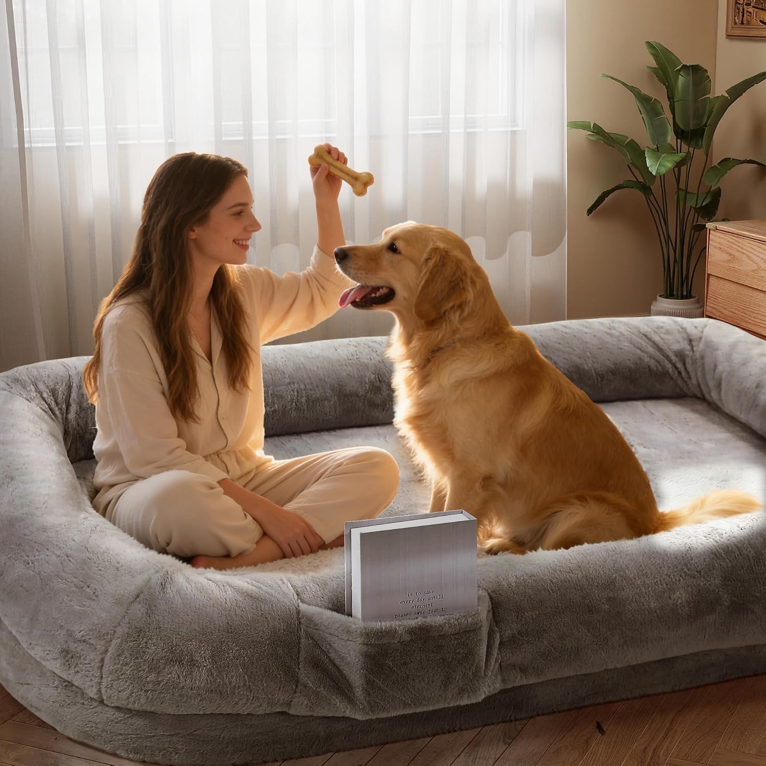 murago-human-dog-bed-for-adults-71x43x10-light-grey-long-human-size-dog-bed-removable-cover-orthopedic-design
