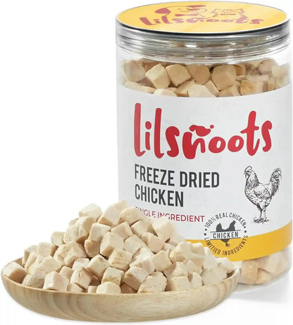 Freeze Dried Chicken Dog Treats Cat Treats, Single Ingredient Raw Chicken Pettreats, Training Treats, Food Meal Topper, Rawhide Free Freeze Dried Chicken High Protein, 5.6Oz1
