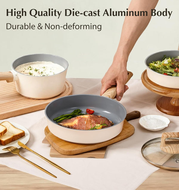 Nonstick Ceramic Cookware Set, Nonstick Pots and Pans Set with Stay-Cool Handles, Non-Toxic Ceramic Kitchen Cooking Set, Induction Compatible Dishwasher Safe, PFAS and PFOA Free3
