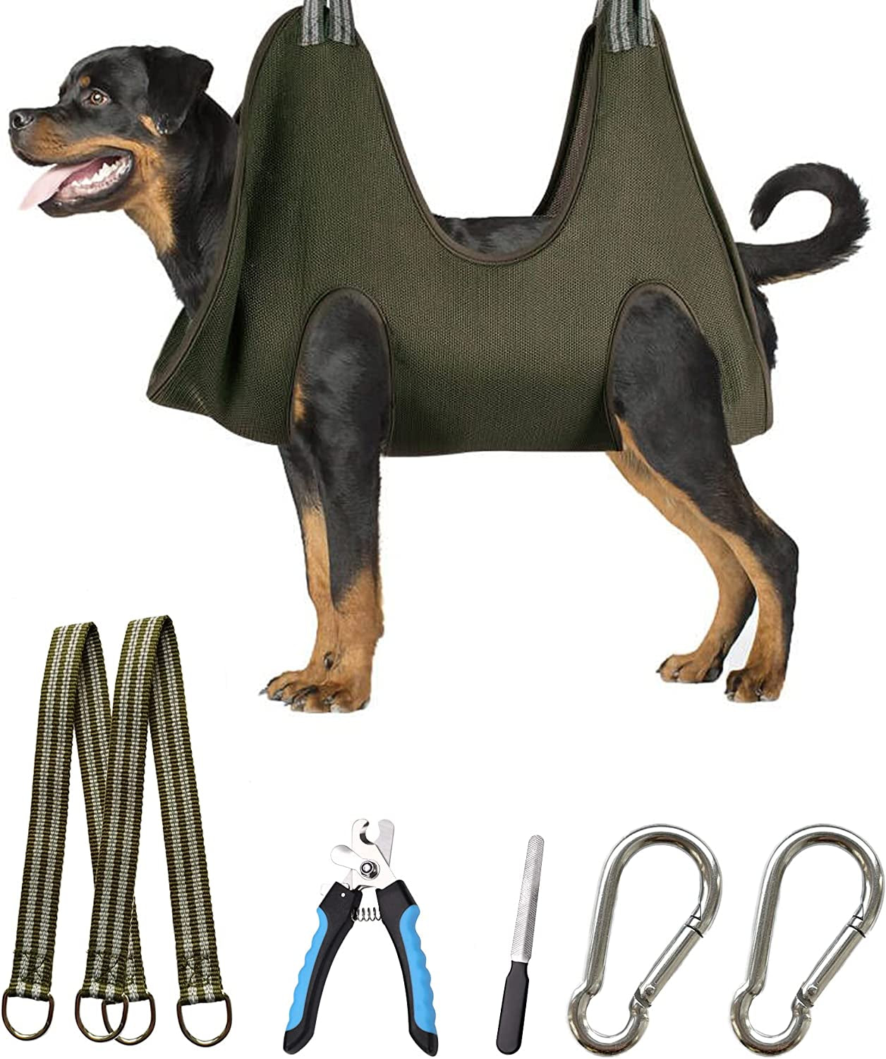 kkiimatt-10-in-1-pet-grooming-hammock-harness-with-nail-clippers-trimmer-nail-file-dog-hammock-grooming-sling-for-nail-trimming-clipping